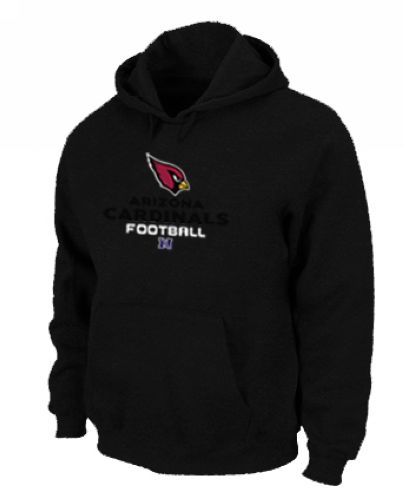 Nike Men's Arizona Cardinals Overlap Club Black Pullover Hoodie